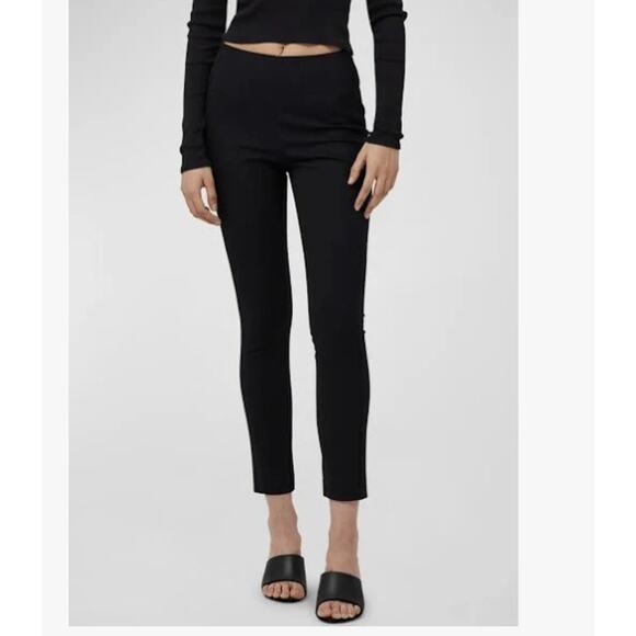 Rag & Bone New York Simone Black Stretch High Rise Slim Leg Ankle Pants Capsule - Picture 4 of 10